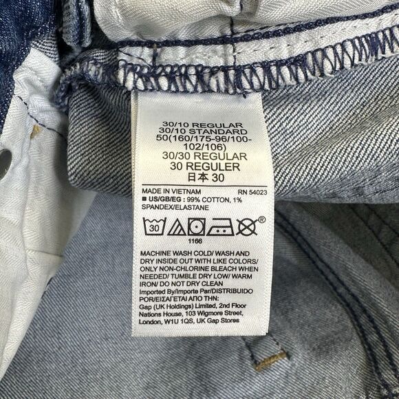 GAP Jeans Womens Cheeky Straight High Rise 30 / 10R Jeans NWT Button Fly Chrty - Picture 13 of 14